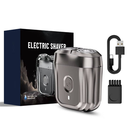 Portable Electric Shaver for Men 100% Waterproof Rotary Razor USB Rechargeable