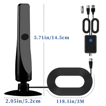 Indoor Digital TV Antenna with Signal Amplifier for Local Channels