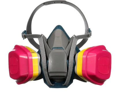 Multi-Purpose Reusable Respirator Mask with Quick Latch, NIOSH 60923 OV/AG/P100 Cartridge, Size Medium