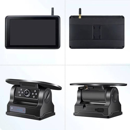Wireless Solar Backup Camera Kit, HD 1080P 7 Monitor for RV Truck Trailer Camper