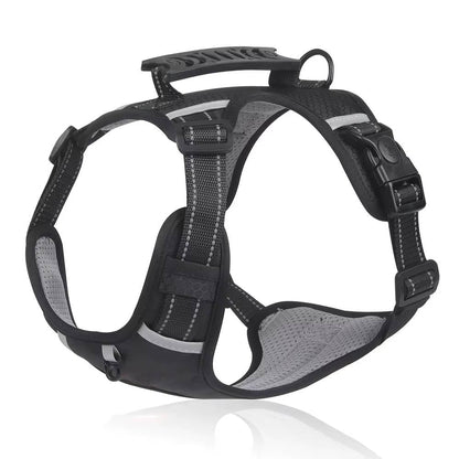 Adjustable Reflective No Pull Dog Harness, Breathable Mesh Saddle Harness for Small to Medium Dogs and Cats