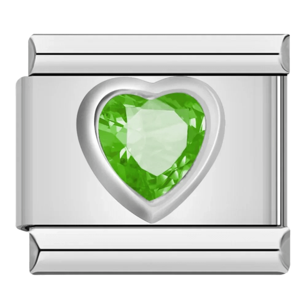 Green Gem Heart