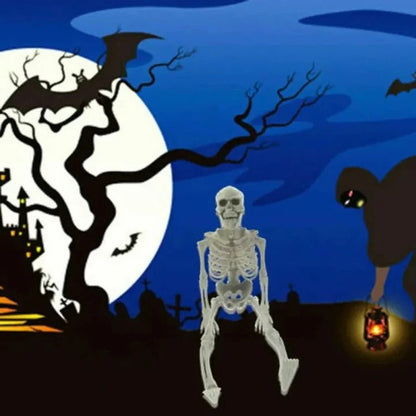Creepy Poseable Skeleton for Halloween Decorations