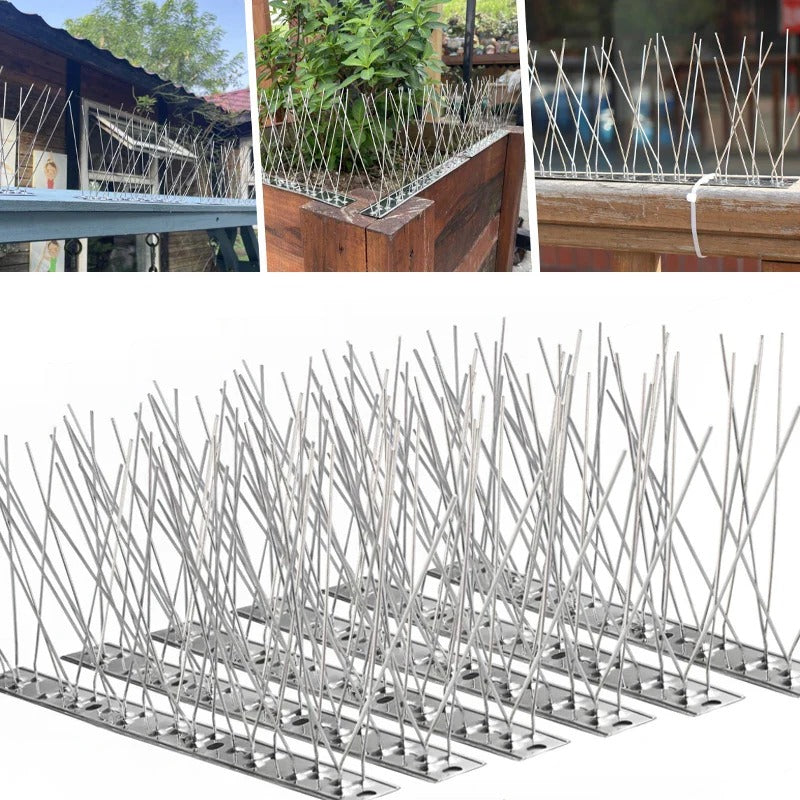 Outdoor Stainless Bird Repeller Spikes