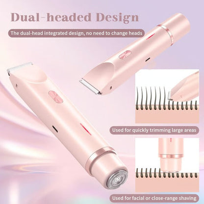 Women’s Bikini Trimmer with Dual Head Design for Wet and Dry Use