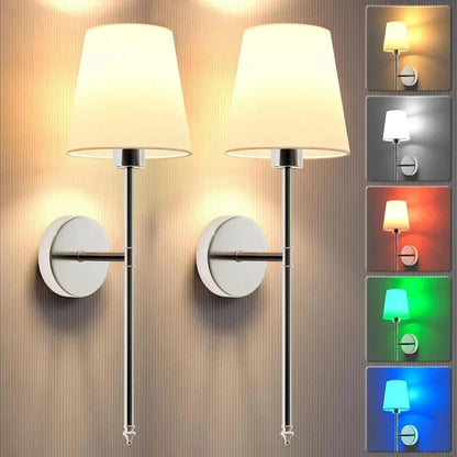 Wireless Wall Lights, Pack of 2