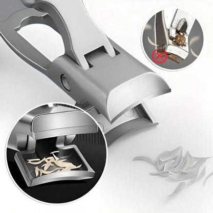 Stainless Steel Nail Clipper, Ergonomic Handle, Compact Travel Design