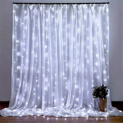 Curtain LED Lights with Remote, USB Powered