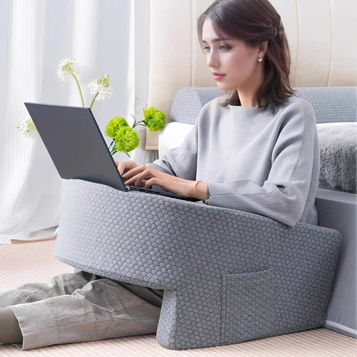 Reading Pillow for Bed, Memory Foam with Washable Cover