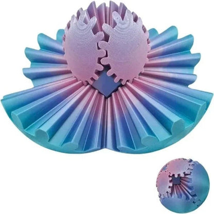 Whirling Steampunk Fidget Ball – Calming Gear Toy for Focus
