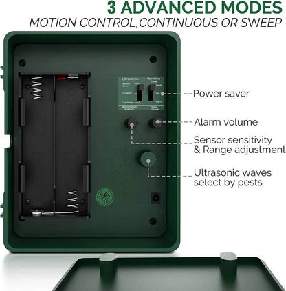 Ultrasonic Bird Deterrent – Solar-Powered Outdoor Device for Woodpeckers
