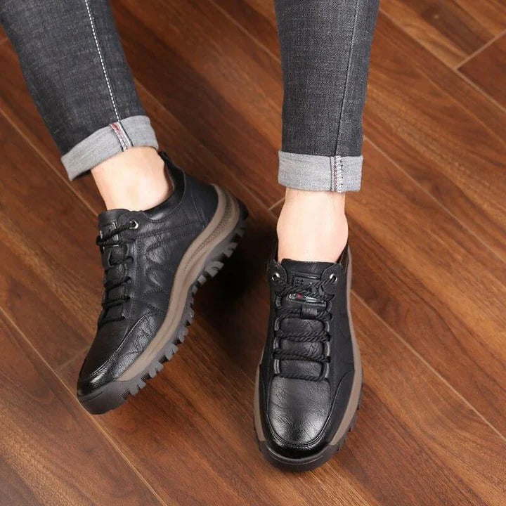Non Slip Casual Shoes for Men Hand Stitched with Arch Support