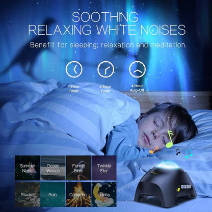 Color Changing Aurora Northern Lights Projector with Timer