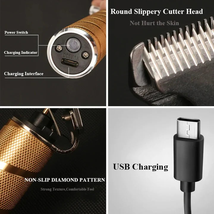 Cordless Hair Clipper Set for Trimming and Cutting