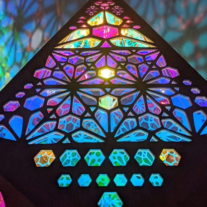 Decorative Night Light, Bohemian Projection Lamp for Ambiance