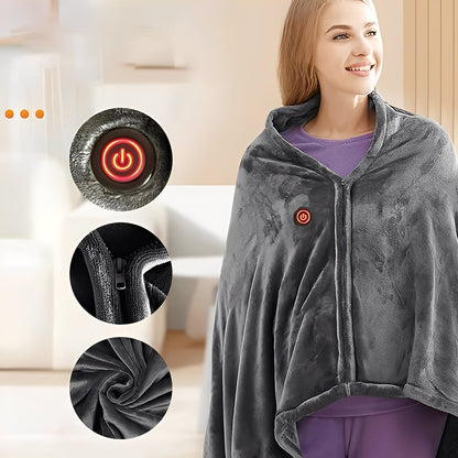 Portable Electric Heated Shawl, USB Rechargeable