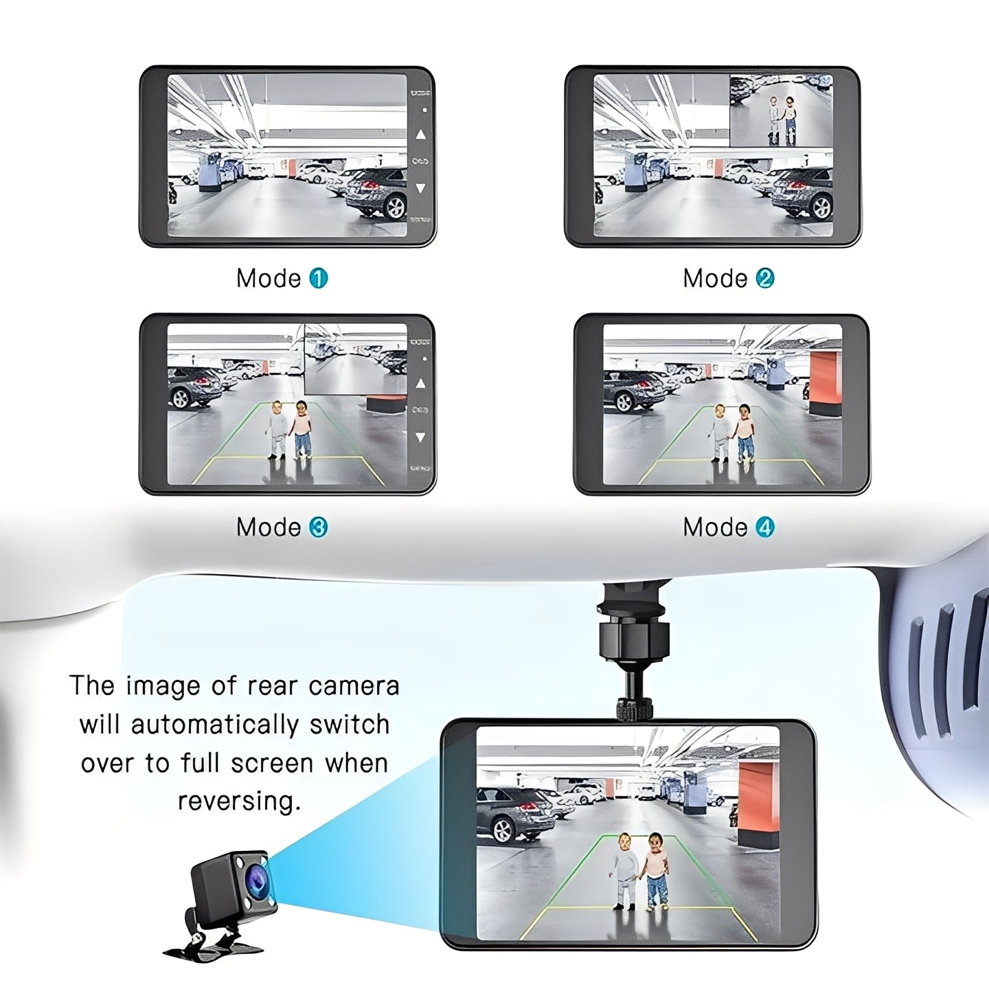 HD Car Recorder, 1080P Dashboard Camera for Vehicles