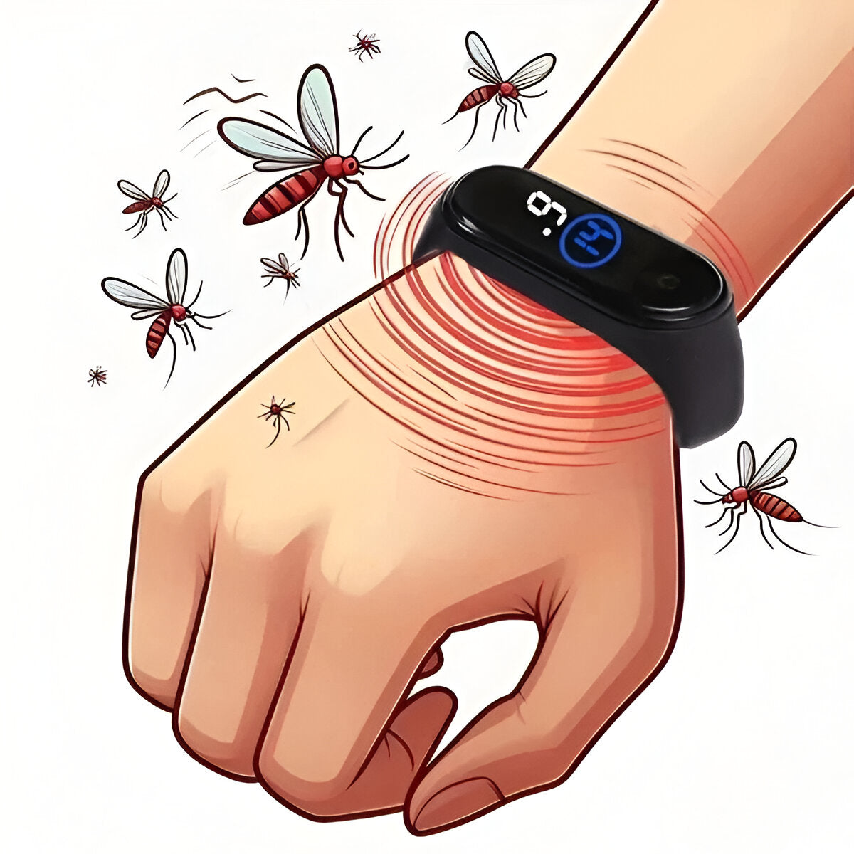 Natural Insect Repellent Wristband, Mosquito Protection Bracelet