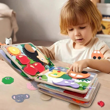 Montessori Learning Book, Sensory Activity Book for Kids