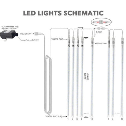 LED Dripping Icicle Lights for Outdoor Decor