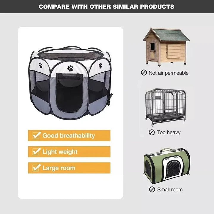 Indoor and Outdoor Pet Tent for Cats and Small Dogs
