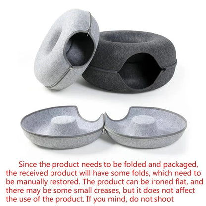 Cat Bed Donut Style for Cozy Sleep