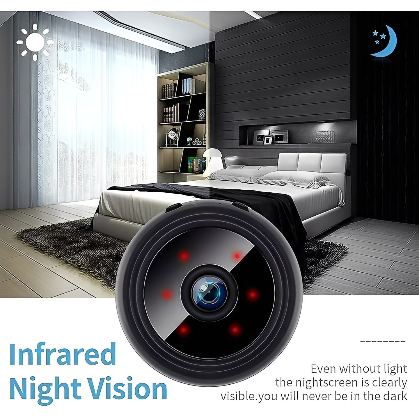 Magnetic Mini Wireless Camera Live Feed Video and Audio