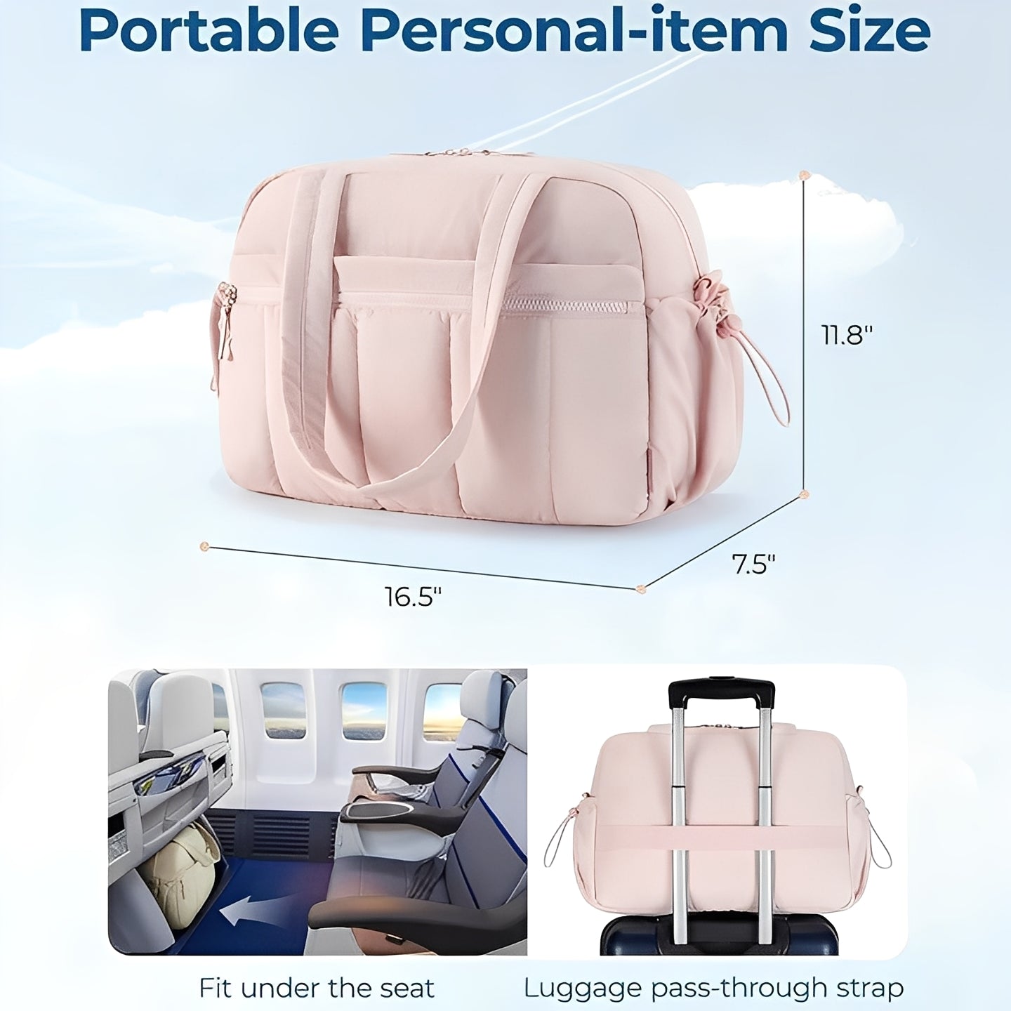 Travel Toiletry Bag with Multiple Compartments