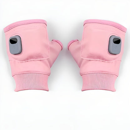 USB Rechargeable Heated Gloves Fingerless Design