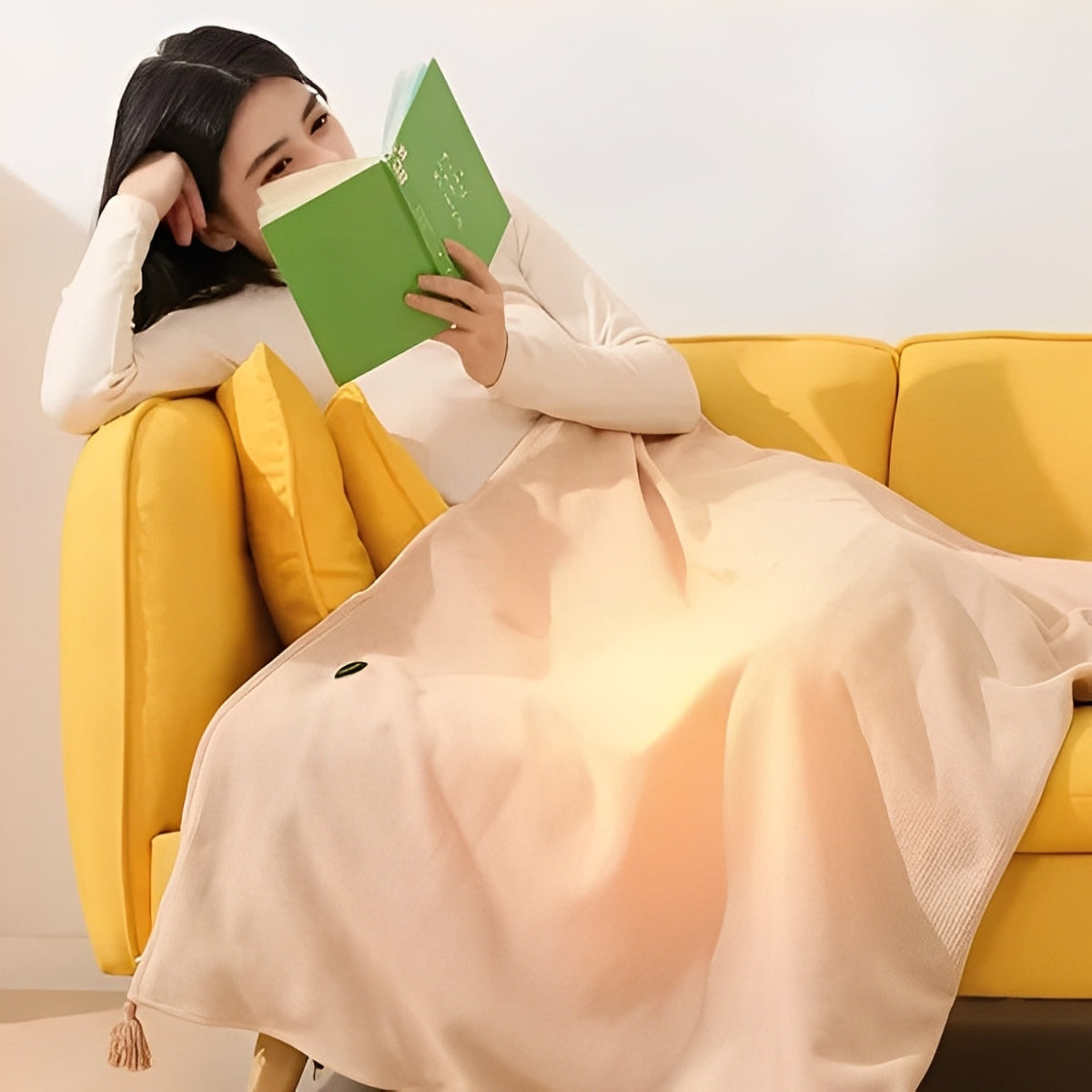 Portable Heated Shawl for Home and Office Warmth