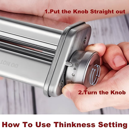 Stand Mixer Attachment for Pasta Dough Rolling and Cutting
