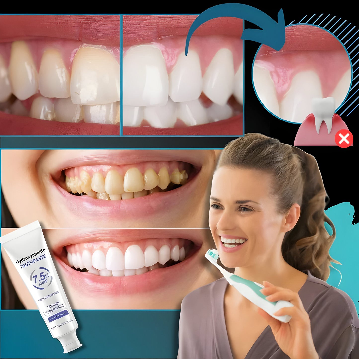 Enamel Repair Toothpaste Fluoride Free and Natural Ingredients