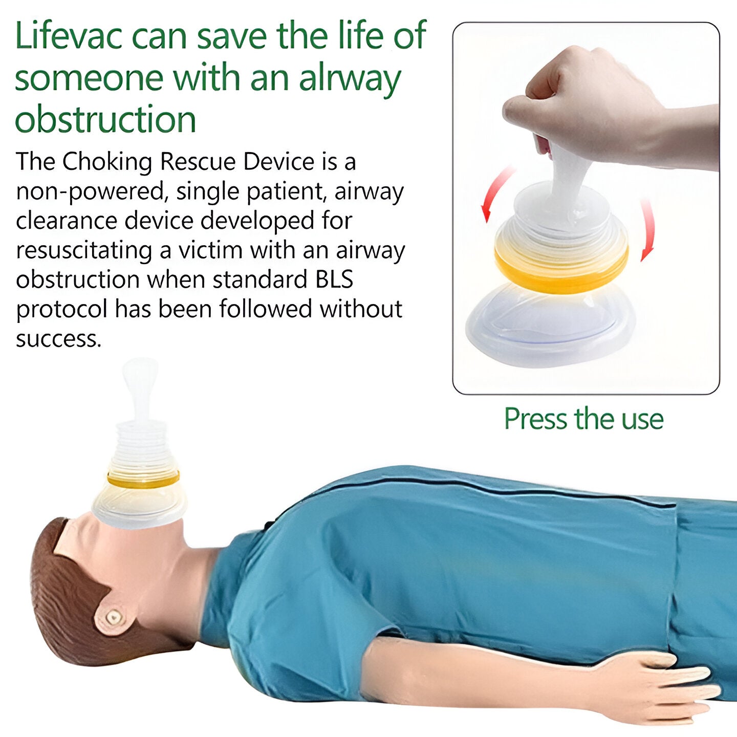 Emergency Device for Choking Situations and Safety
