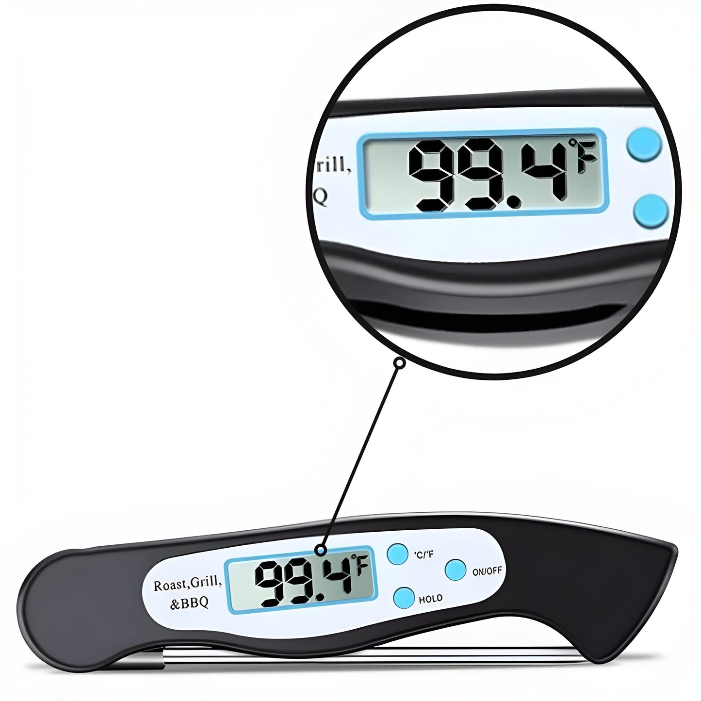 Digital Food Thermometer for Kitchen