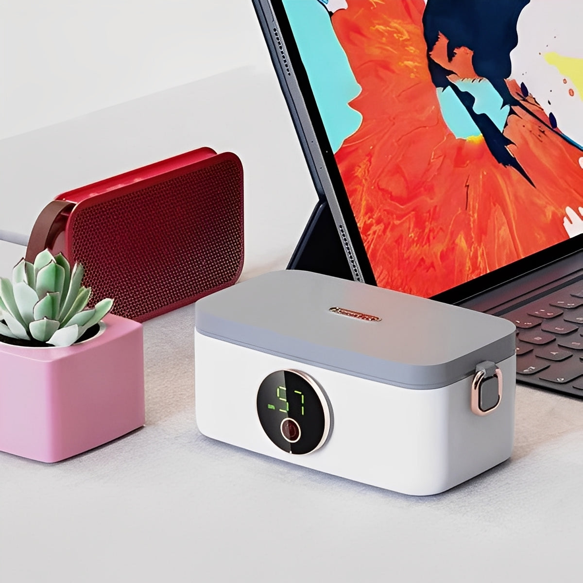 Electric Heated Lunch Box Wireless for Food Warming