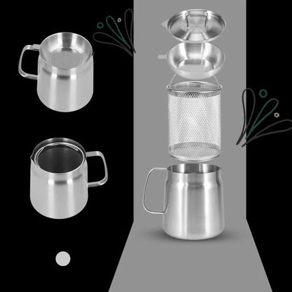 2 in 1 Deep Fryer Pot with Strainer for Home Cooking