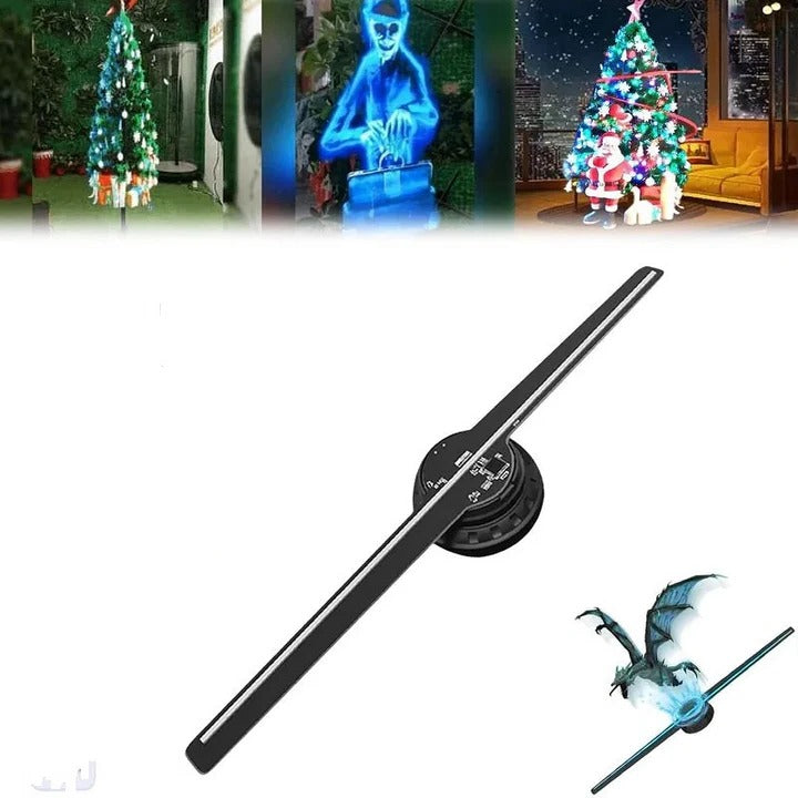 LED Fan Projector for 3D Hologram Visuals and Events