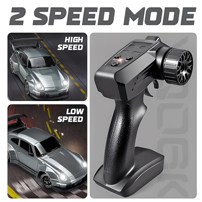 4WD RC Car Retro Style with LED Lights for Racing