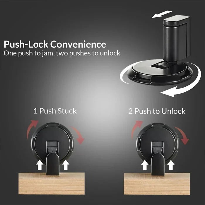 Door Stopper Adjustable for Floor or Wall Mounting