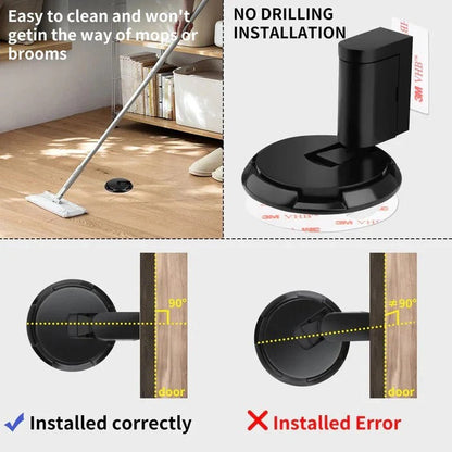 Door Stopper Adjustable for Floor or Wall Mounting