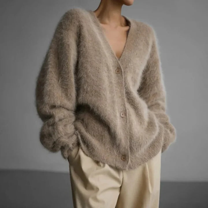 Womens Round Neck Sweater Cashmere Knitwear for Winter