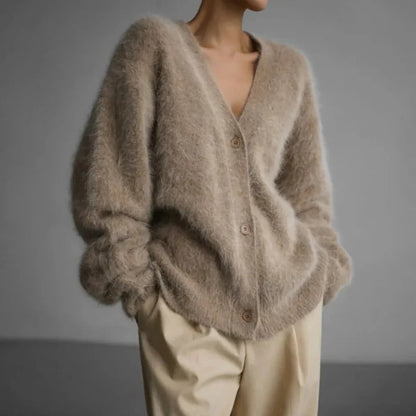 Womens Round Neck Sweater Cashmere Knitwear for Winter