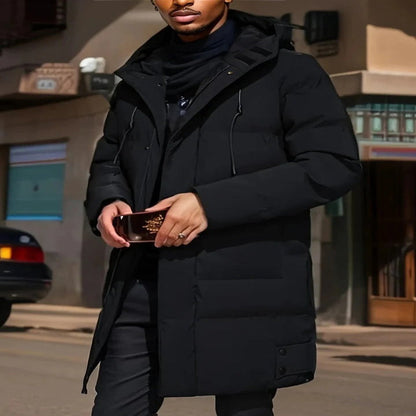 Mens Waterproof Long Jacket for Winter and Snow