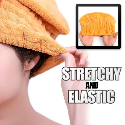 Absorbent Hair Towel Wrap for Drying and Home Use