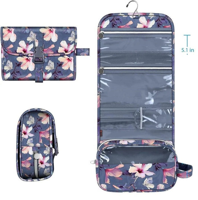Travel Hanging Makeup Organizer Pouch for Cosmetics and Storage