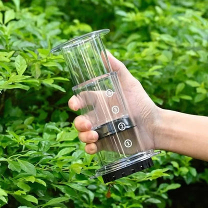 French Press Coffee Maker with Filter and Plunger