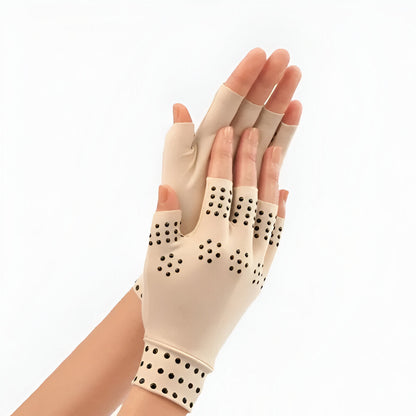 Magnetic Fingerless Compression Gloves for Everyday Hand Comfort
