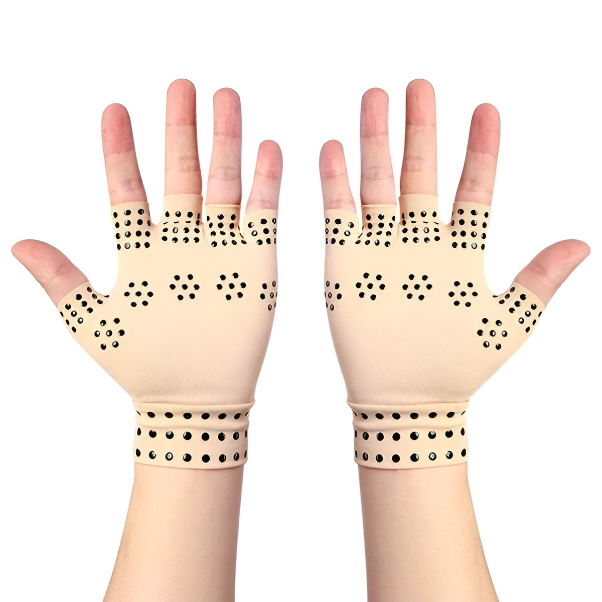 Magnetic Fingerless Compression Gloves for Everyday Hand Comfort