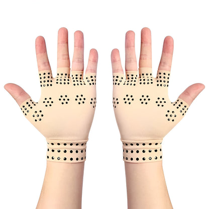 Magnetic Fingerless Compression Gloves for Everyday Hand Comfort