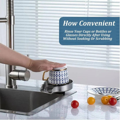 Cup Washer and Glass Rinser for Kitchen Bar Countertop